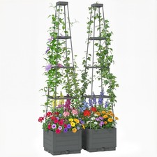 Outsunny 2 Pack Raised Garden
