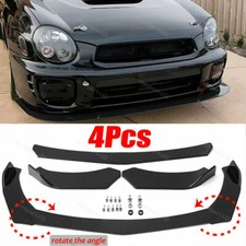 For Subaru WRX STI Legacy Impreza Front Bumper Lip Spoiler Splitter Glossy Black