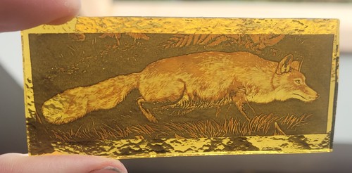 Foxes stained glass fox kiln - foxes,