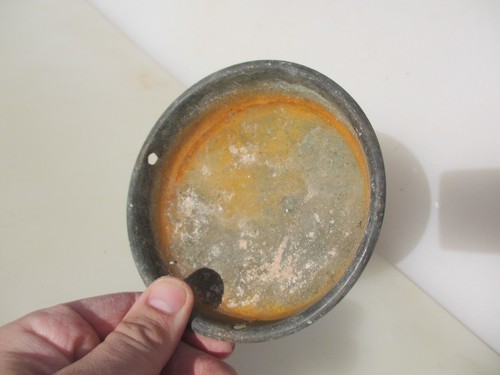 Victorian brass scale pan - brass,