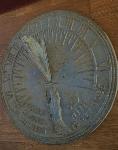 Vtg english sundial cast - english, iron