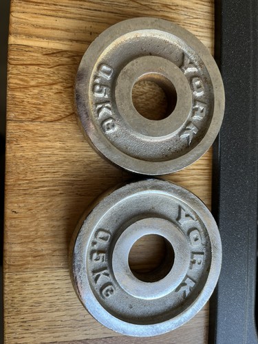 York cast iron chromed weight - chromed,