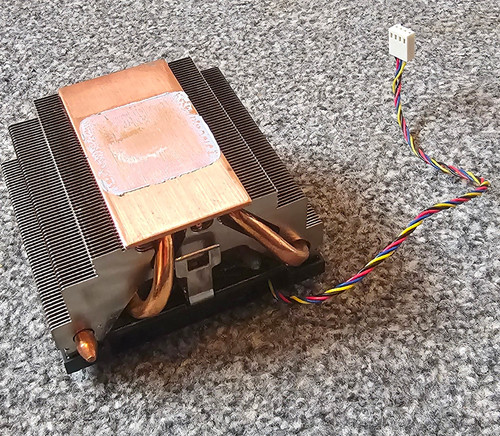 Cpu fan with heatsink - with,