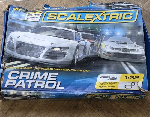 Scalextric set crime patrol - set,