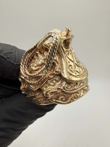 9ct chunky saddle ring - chunky,