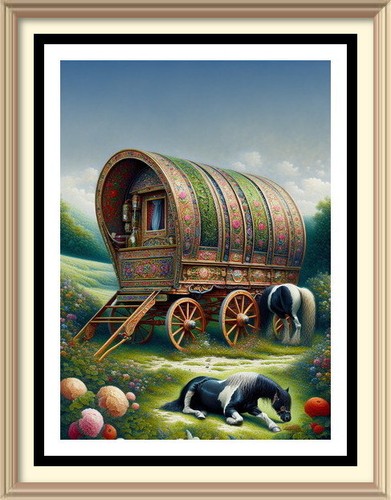Landscape painting wall art - painting,