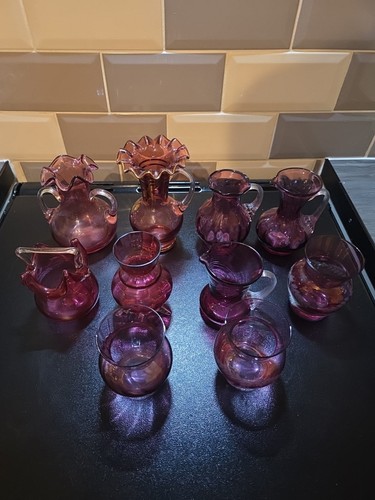 Victorian cranberry glass - victorian,