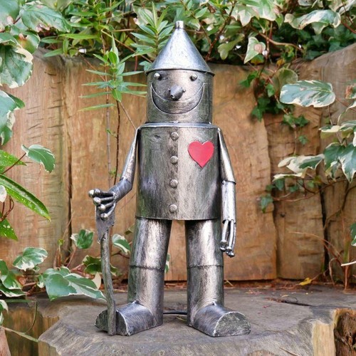 Charming tin man garden - tin,