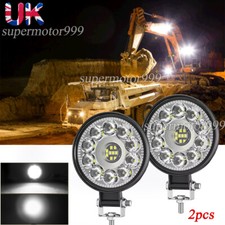 2PCS LED WORK LIGHTS for Caterpillar Skid Steers Excavator Forklift Loader Light