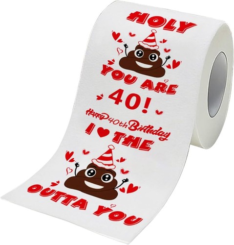 40th birthday novelty toilet - birthday,