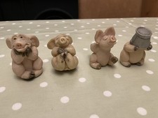 David Corbridge Vintage Piggin Ornament 1998 Retired x4
