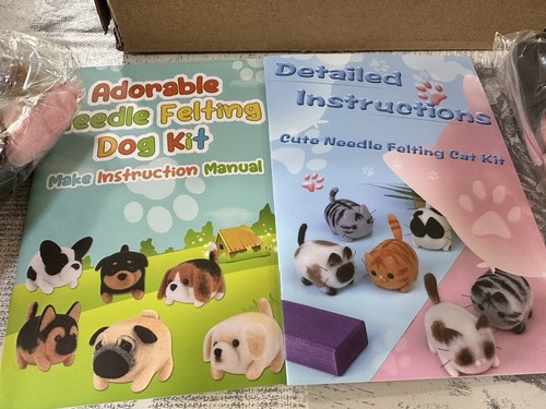 Large needle felting - felting, cats