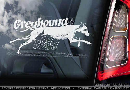 Greyhound car window - -, sticker