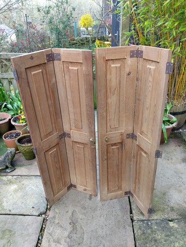 Vintage wooden window shutters - vintage,