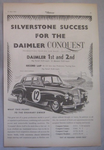1954 daimler conquest original - 1954,