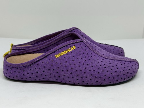 Nordikas purple slip clog - on,