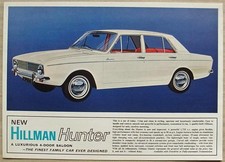 HILLMAN HUNTER Car Sales Brochure 1966-67 #3508/H