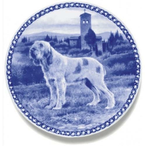Italian spinone dog plate - italian,