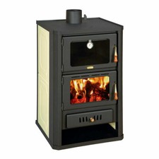 Wood burning stove with boiler