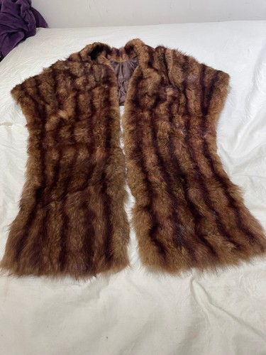 Vintage women mink - mink, brown