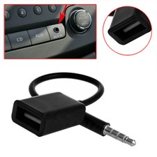 3.5mm Male AUX Audio Plug Jack To USB 2.0 Female MP3 Car Converter Adapter Cable