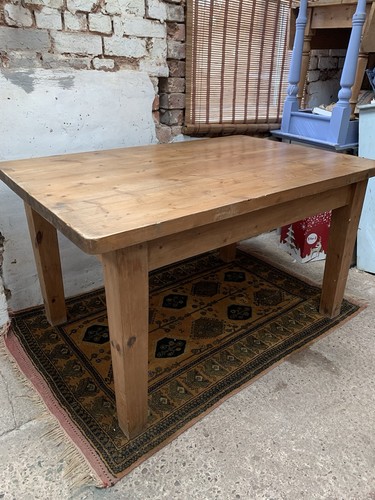 Pine kitchen table farmhouse - table,