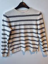 Massimo Dutti Striped Jumper, Wool/Cashmere, Size Small Womens 