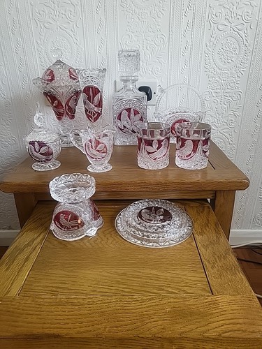 Vintage hofbauer crystal ruby - vintage,