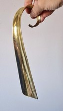 Antique Curled Brass Boot or