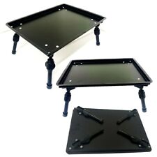 Brand New Metal Fishing Bivvy Bait Table BLACK Carp Coarse Tackle Aluminium 