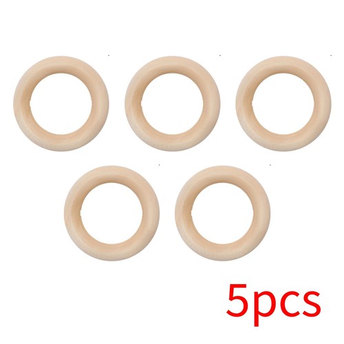 5pcs unfinished natural wooden - 5pcs,