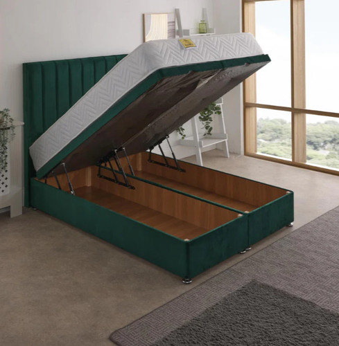 Ottoman storage bed with gas - ottoman,
