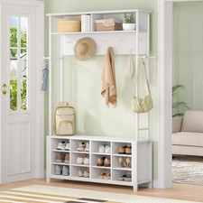 Coat Rack with Shoe Storage