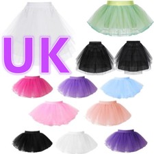 UK Girls 4 Layers Tulle Skirts