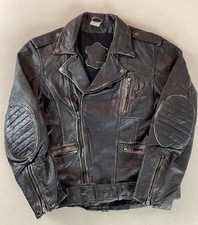 Held Leather Biker Jacket Motorcycle Jacket Armour Pouches EU Size 48 40”