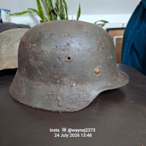 Ww2 german semi relic helmet - german,