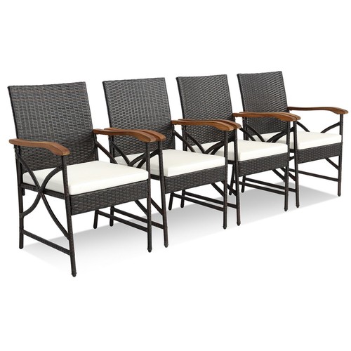 Costway patio wicker chair set - costway,