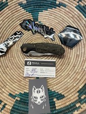 Null Knives Vandal Black DLC Gold Camo knife custom