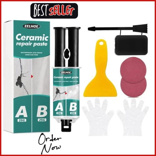 Bath white enamel repair fix - white,