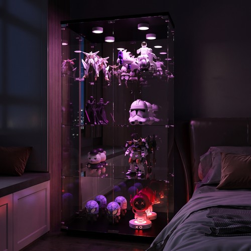 Cabinet glass tall display - glass,