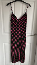 Ladies Black/Pink Spotted ZARA