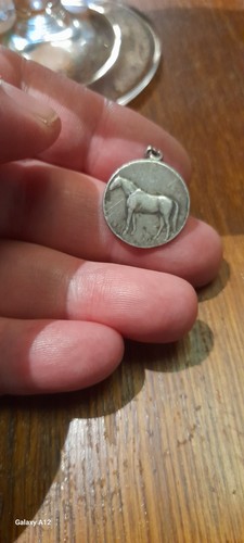Vtg solid silver pocket - silver,