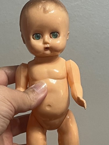 Vintage baby doll hard plastic - vintage,