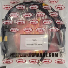 HEL PERFORMANCE TOYOTA CELICA 2.0 ST202 S/STEEL BRAIDED BRAKE LINES HOSES PIPES