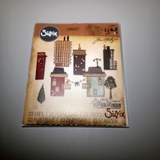 Tim Holtz Cityscape Suburbia # 661811 Thinlits  FREE SHIPPING!