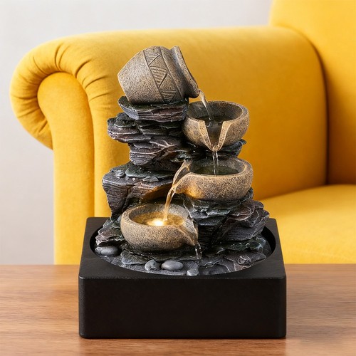 Tabletop water fountain indoor - tabletop,