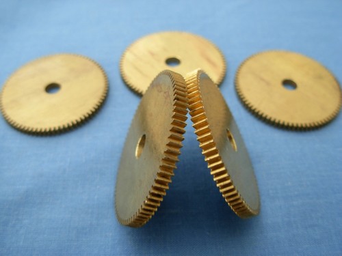 Tooth brass spur gears - brass,