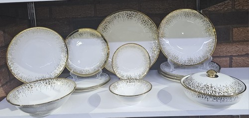 Luxury gold white 13 piece - luxury,
