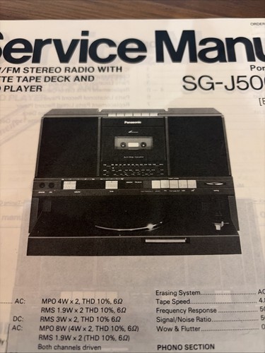 J500l record player - sg-j500l,