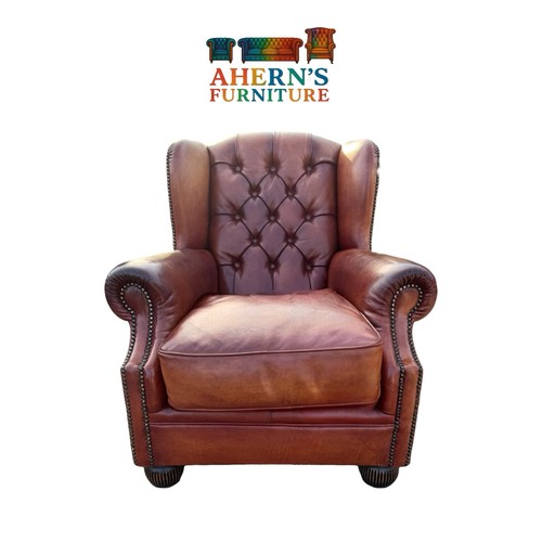 Tan leather tetrad oskar - leather, chair